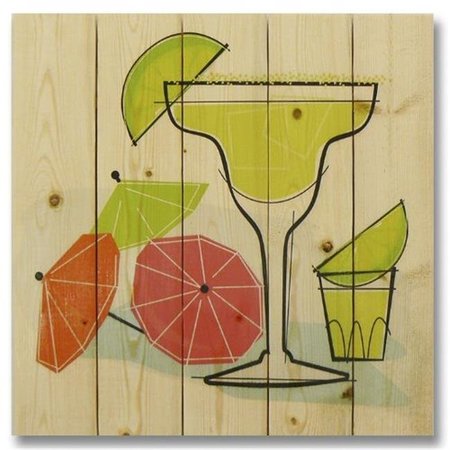 WILE E. WOOD Wile E. Wood WHRM1717 17 x 17 Summer Margaritas Wood Art WHRM1717